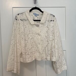 Hill House Ivory Lace Top